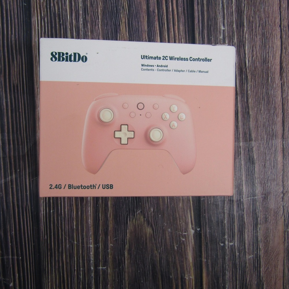8BitDo Ultimate 2C Wireless Controller Peach Pink 2.4G Bluetooth USB PC Android
